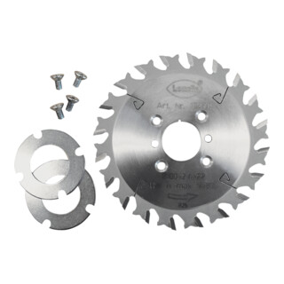 Lamello Lame de scie pour fraiseuse à rainurer, HW, D100x2,4xI22 mm, Z20, NL 4, avec entretoises