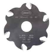 Lamello Nutfräser, HW, 100 x 4 mm, Z6 Wechselzahn (3+3) für Lamello Classic