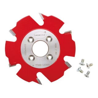 Lamello Nutfräser, HW, 100x4x22 mm, Z6, VS, 4 NL