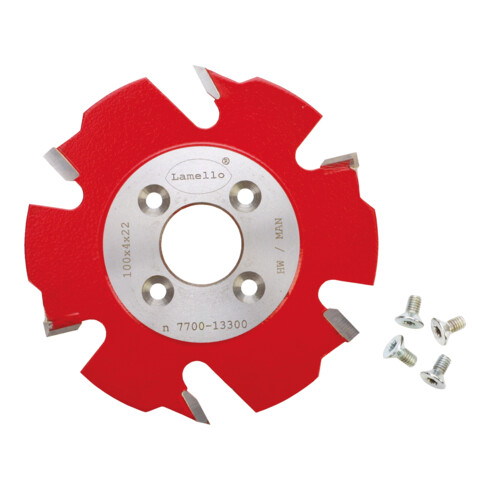 Lamello Nutfräser, HW, 100x4x22 mm, Z6, VS, 4 NL
