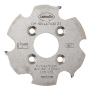 Lamello Nutfräser P-System CNC DP Ø100.4 x 7 x Ø30 mm Z3 linkslaufend NL 4 x Ø6.6 x Ø48 mm-1