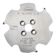 Lamello P-System Nutfräser CNC, DP, D100.4x7xD16 mm, Z3, NL 4xD5.5xD28 mm-3