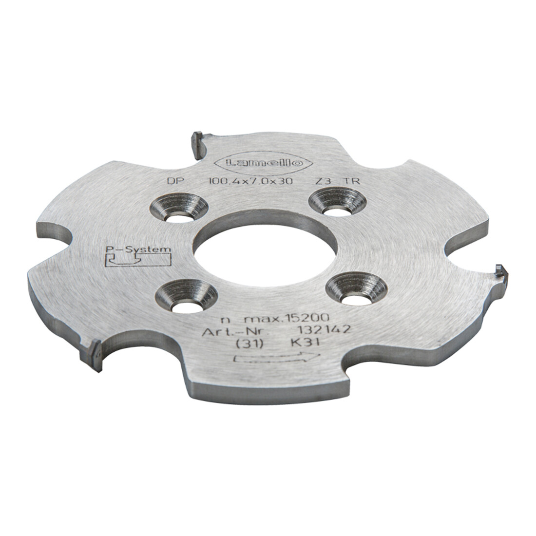 Lamello P-System-Nutfräser, DP (Diamant) für CNC 100.4x7x30mm, Z3, NLA 4/6,6/48mm