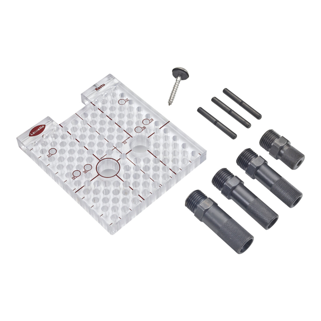 Lamello Rasto Basic Set, en carton avec accessoires pour D5, D8, D10, D12 mm