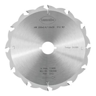 Lamello Sägeblatt Tanga DX200 HW Ø200 x 2.4 x Ø29 mm Z12 Schnellspann-Aufnahme