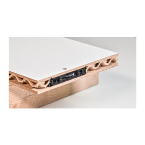 Lamello Verbindungssystem LC P-16x11, Set für Leichtbauplatten ohne Einsatz von Einleimern, 80 Stück, inkl. Clamex P-14/10