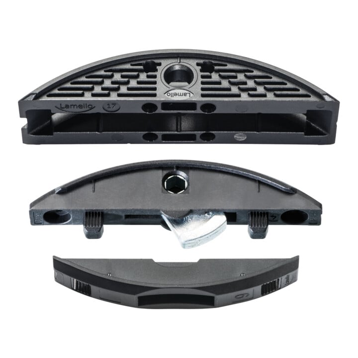 Lamello Verbindungssystem LC P-16x17, Set für Leichtbauplatten ohne Einsatz von Einleimern, 80 Stück, inkl. Clamex P-14