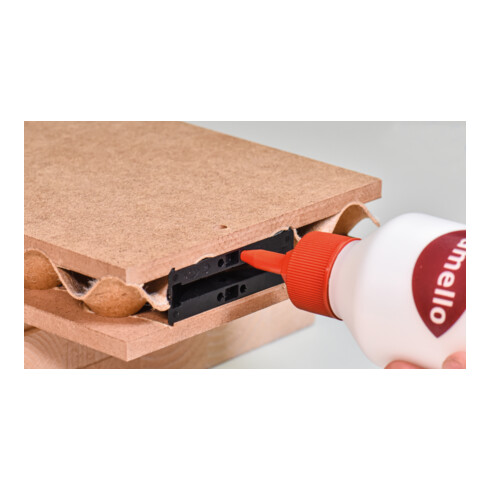 Lamello Verbindungssystem LC P-16x22 für Leichtbauplatten ohne Einsatz von Einleimern, 1000 Stück