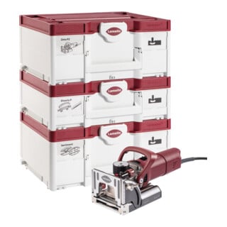 Lamello Zeta P2 Set, Nutfräsmaschine, DP, Stecker Typ F Schuko, im Systainer3 M inkl. Verbindersortiment