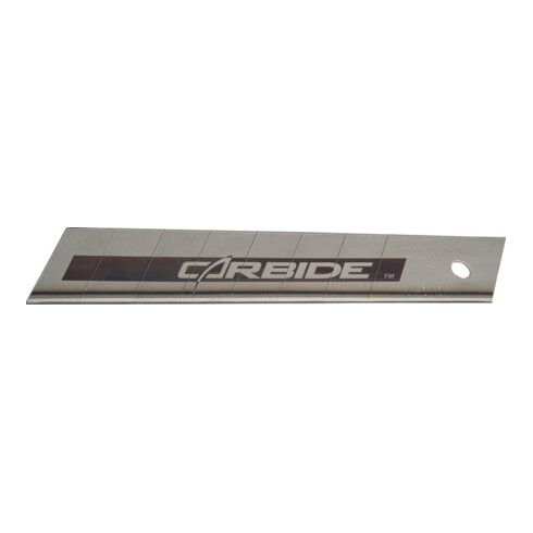 Lames cassables Carbide l. de lames 18 mm 10 unités / distributeur STANLEY