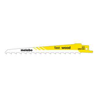 Lames de scie alternative Metabo, 150x 1,25 mm HCS 8,5 mm/ 3 TPI