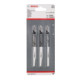Lames de scie sauteuse, set de 3 pièces T 308 B (2x); T 308 BO-3