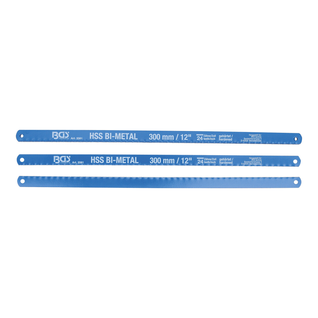 Lames de scies à métau HSS flexible 13 x 300 mm 10 pièces BGS