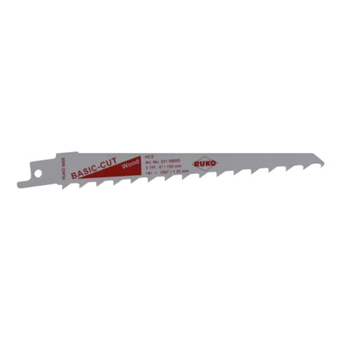 Lames de scies sabres RUKO 8905 acier au carbone