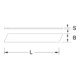 Lames sécables KS Tools 0,7x25x100 mm, 10 pièces