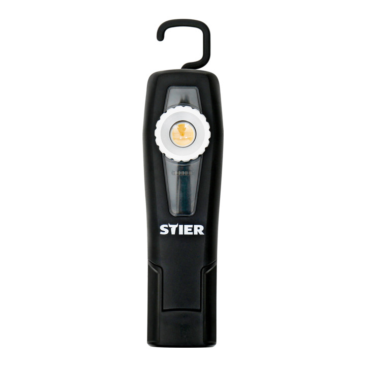 Lampe d'atelier à LED sans fil STIER, 350 lumens, avec station de charge