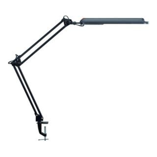 Lampe de bureau métal/cuivre noir H.max.450mm avec pince de table avec LED