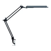 Lampe de bureau métal/cuivre noir H.max.450mm avec pince de table avec LED