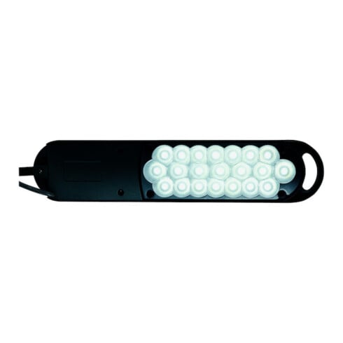 Lampe de bureau métal/cuivre noir H.max.450mm avec pince de table avec LED