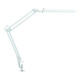 Lampe de bureau métal/plastique blanc H.max.450mm avec pince et LED-1
