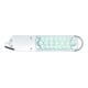 Lampe de bureau métal/plastique blanc H.max.450mm avec pince et LED-2