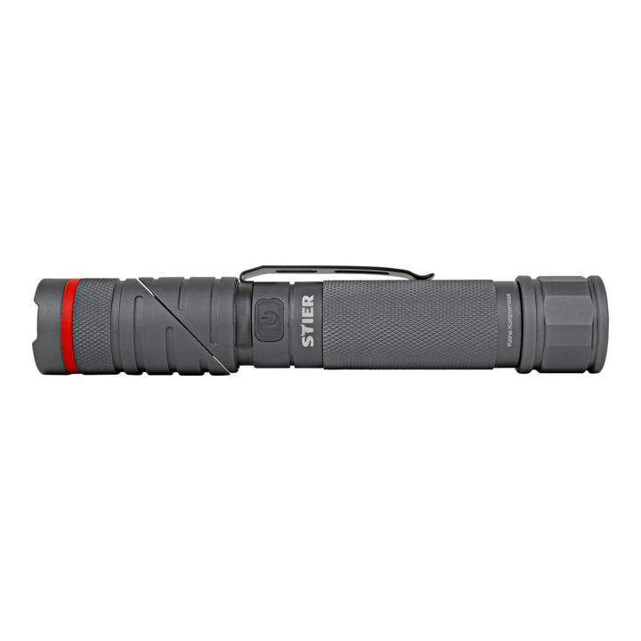 Lampe de poche à LED sans fil STIER 300 lumens, éclairage UV, tête pivotante et aimant