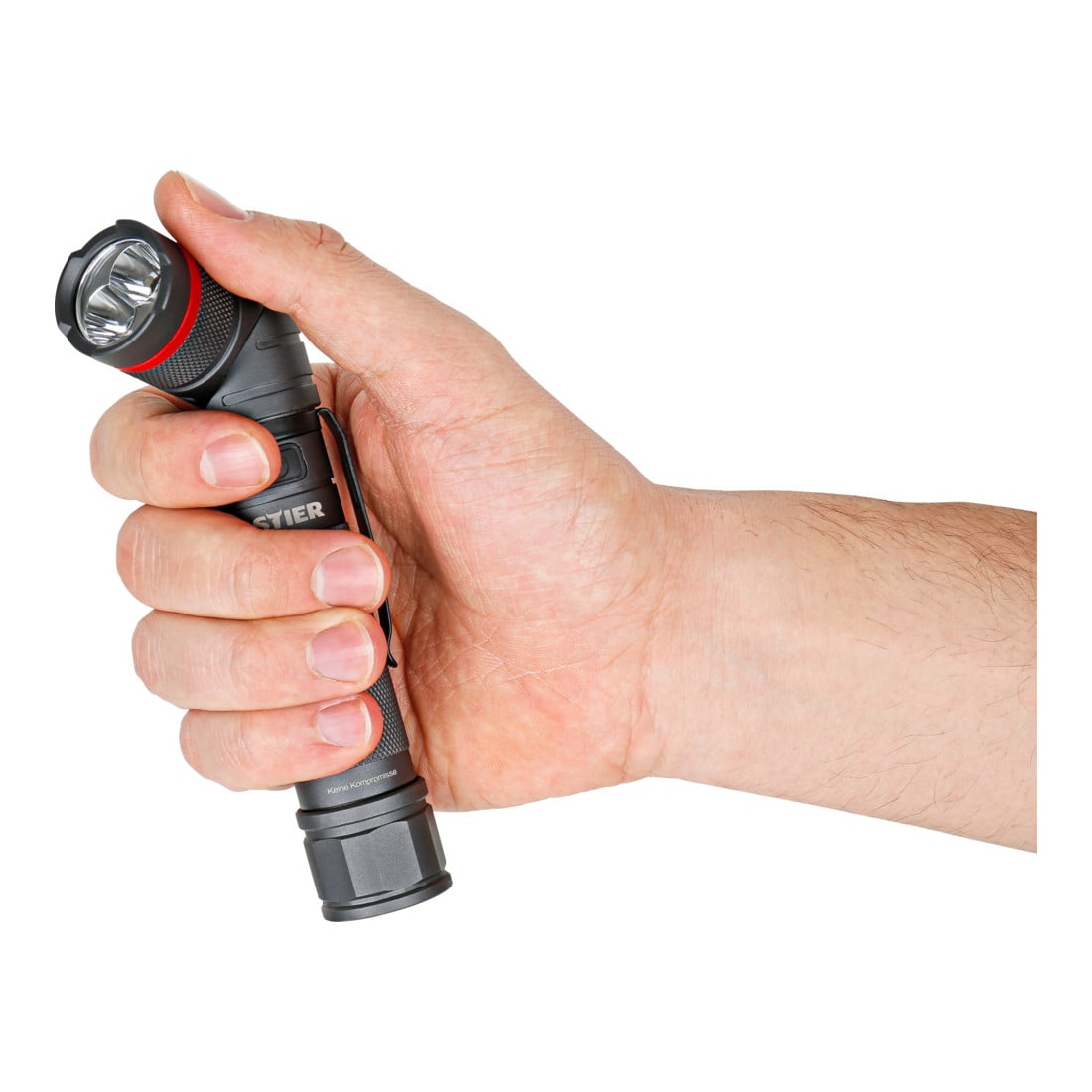 Lampe de poche à LED sans fil STIER 300 lumens, éclairage UV, tête pivotante et aimant