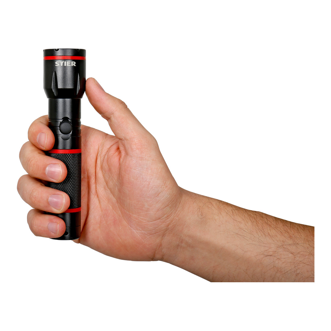 Lampe de poche à LED Stier avec fonction zoom 200 lumens 3x AAA