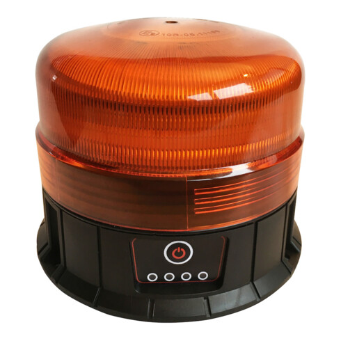 Lampe de signalisation LED rechargeable, magnétique, avec ventouse