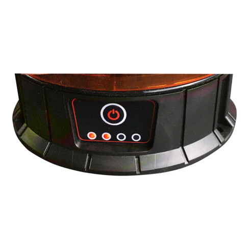 Lampe de signalisation LED rechargeable, magnétique, avec ventouse