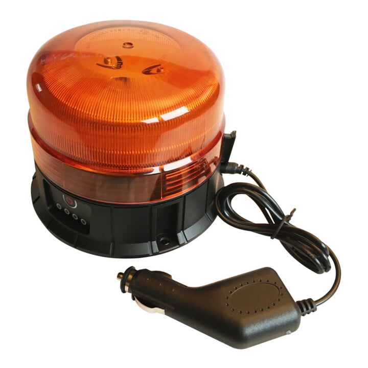 Lampe de signalisation LED rechargeable, magnétique, avec ventouse