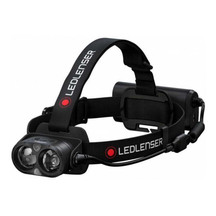 Lampe frontale Ledlenser H19R Core puissante et rechargeable avec deux lampes LED