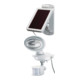 Lampe LED solaire SOL 14 plus IP44 avec détecteur de mouvements infrarouge 2xLED 0,5W 85lm Longueur câble 3m Couleur Gris-Blanc-1