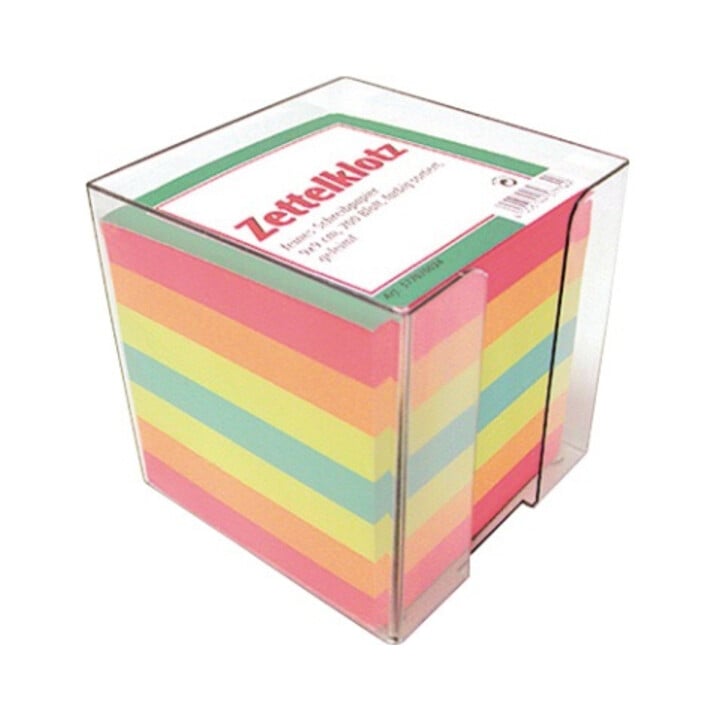 Landre Zettelbox 377070019 10x10x10cm tr Inhalt bunt
