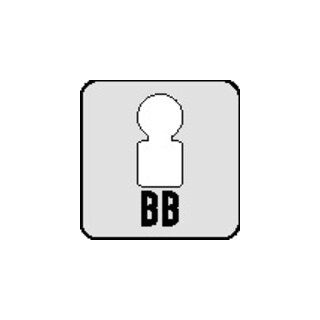 Langschild-Paar 14 1407 F1/naturf. 0105 BB 72mm