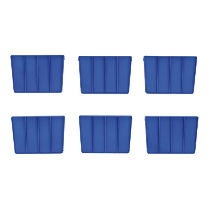 Languettes de séparation pour caisse porte-outils matière plastique 6 pièces BGS