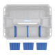 Languettes de séparation pour caisse porte-outils matière plastique 6 pièces BGS-5