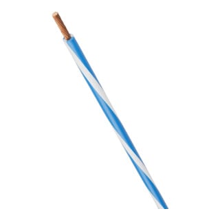 lapp Einzelader X07V-K 2CHELIX 1X2,5 blau-weiß PVC 450/750V Spule