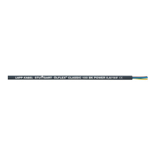 Lapp Kabel&Leitung ÖLFLEX CLASSIC 100 BK 0,6/1kV 4G1,5 1120464 T500