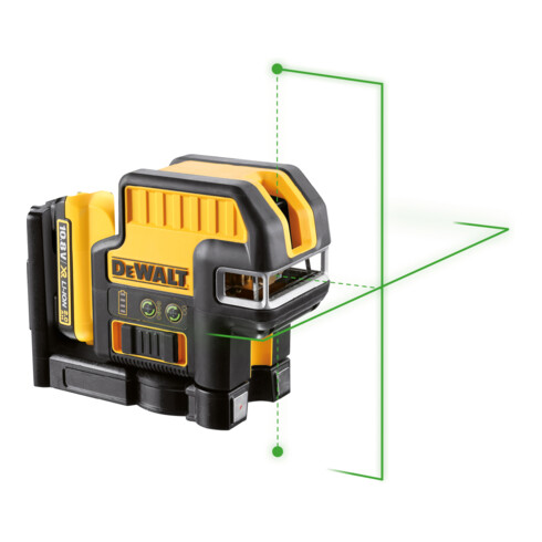 Laser à ligne 2 points 10.8 V DEWALT, vert