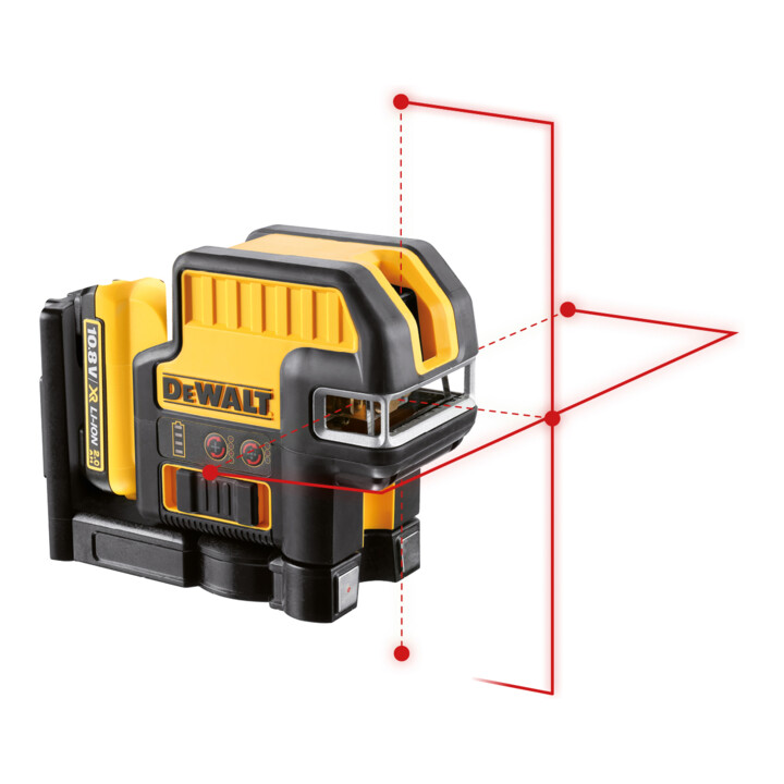 Laser à ligne 5 points DEWALT 10,8 V, rouge