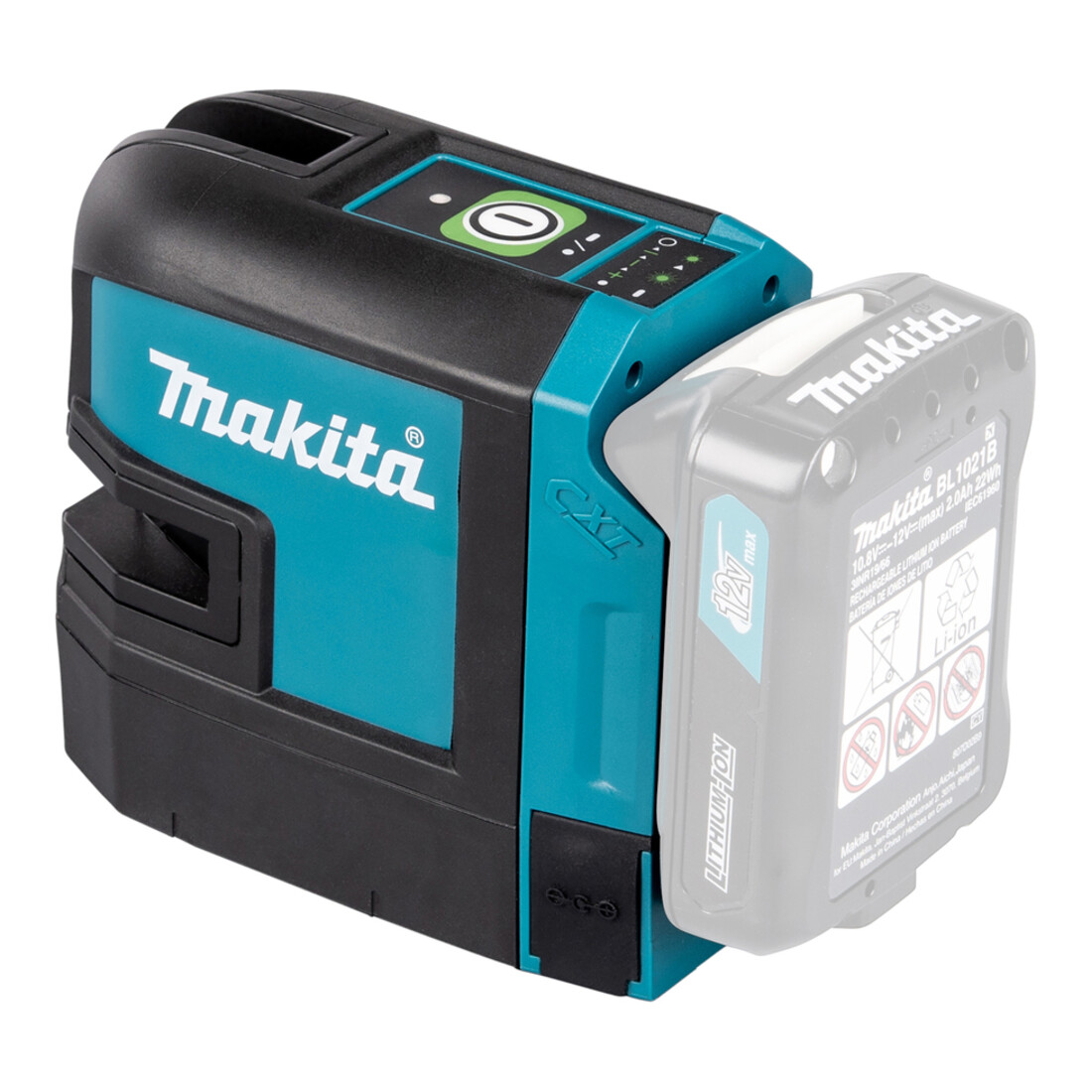 Laser à ligne transversale alimenté par batterie Makita SK105GDZ vert