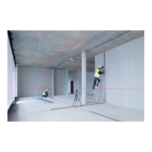 Laser à lignes croisées BOSCH à nivellement automatique GLL 3-80C avec Batterie et L-BOXX