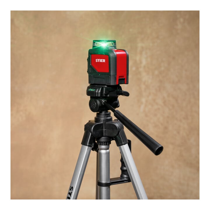 Laser à lignes croisées STIER, 360° x 120°, 505 - 532 nm, vert