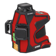 Laser à lignes croisées STIER SKL 3x360°, 520 nm, vert, filetage 1/4" et 5/8", en valise-2