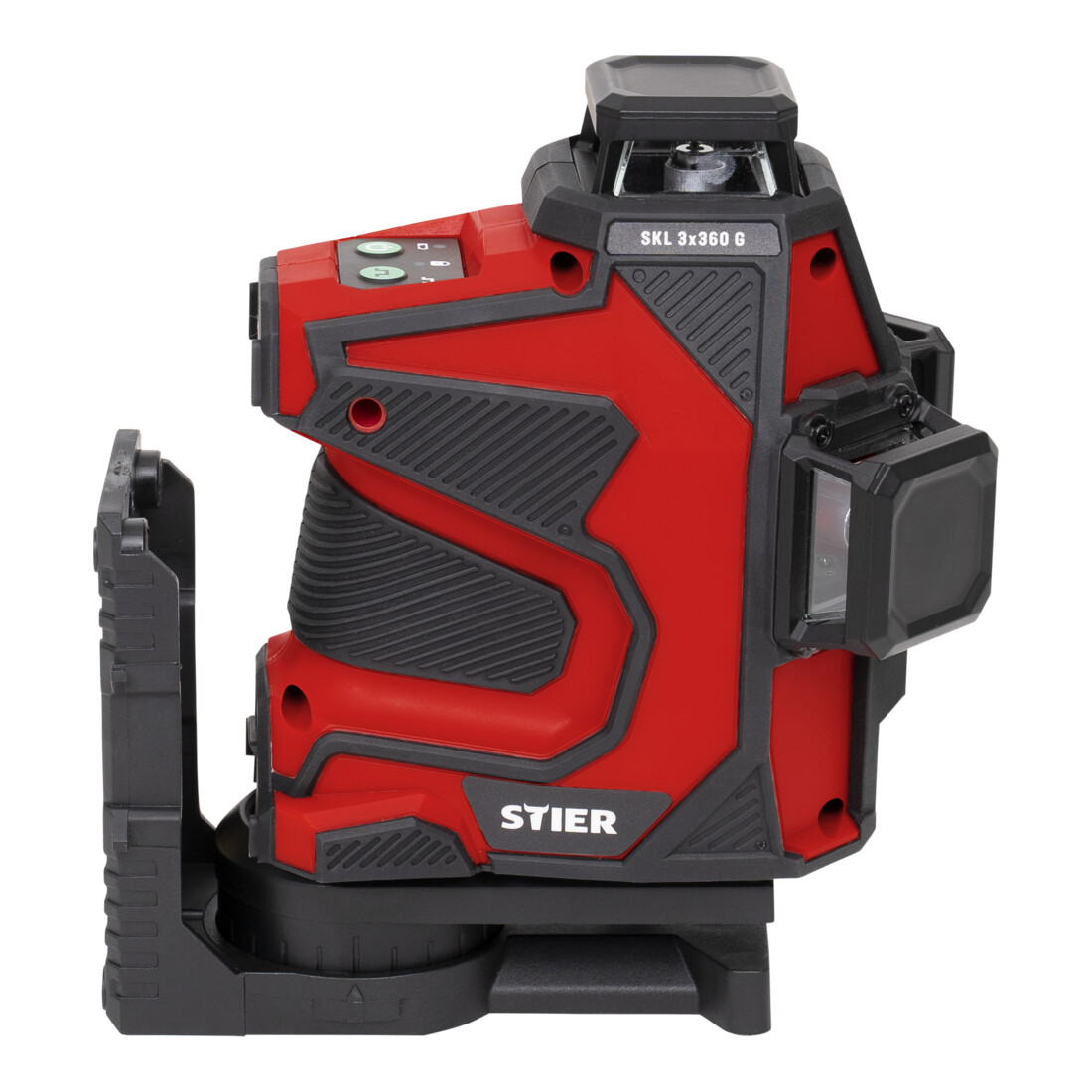 Laser à lignes croisées STIER SKL 3x360°, 520 nm, vert, filetage 1/4" et 5/8", en valise