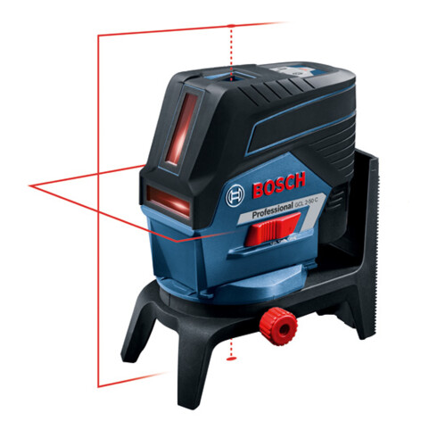 Laser combiné Bosch GCL 2-50 C avec 4 piles LR6 (AA) de 1,5 V RM 2 adaptateur de piles
