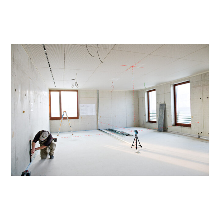 Laser combiné Bosch GCL 25 avec sac de protection et trépied de construction BT 150