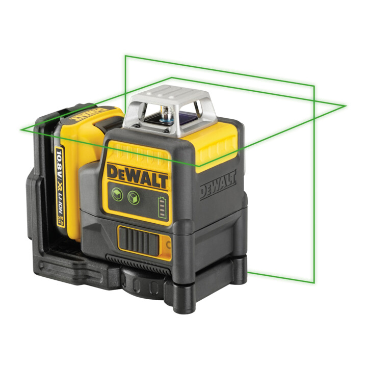 Laser de ligne DEWALT 2x360 degrés, vert, 10,8V/2Ah