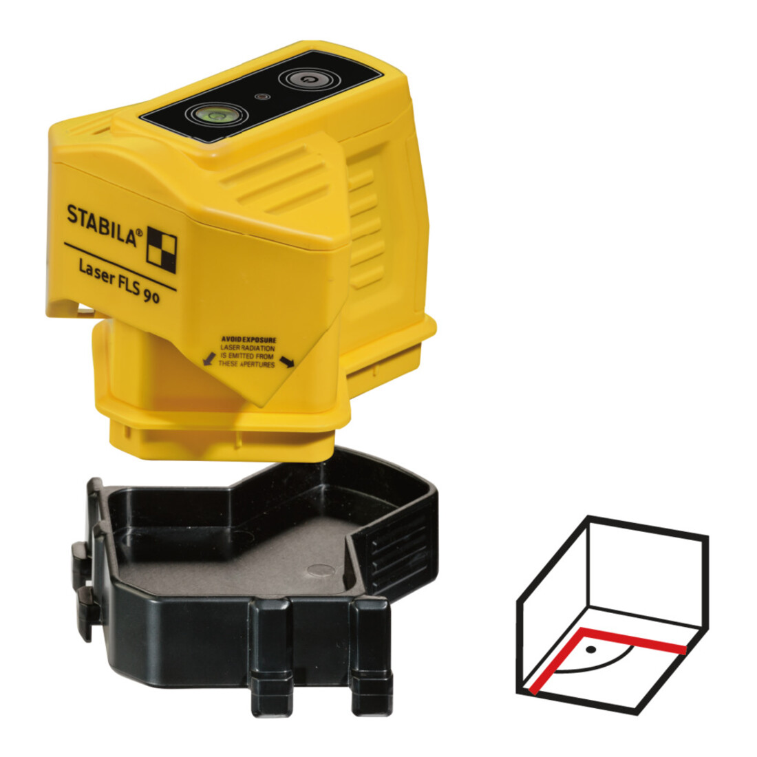 Laser de sol STABILA FLS 90 15 m ± 0,3 mm/m 3 x AA